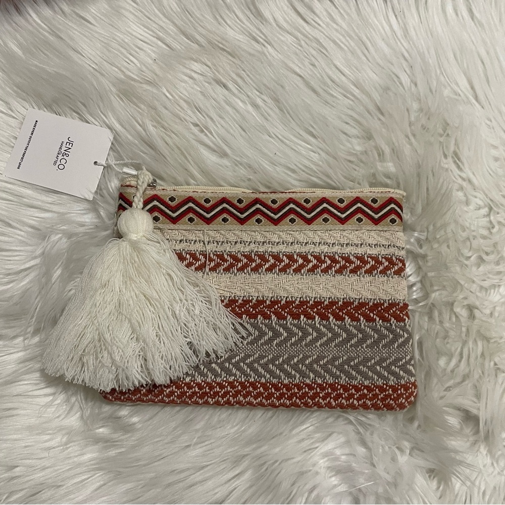 Jen & Co Adalaide Printed Cotton Pouch - Picture 2 of 9